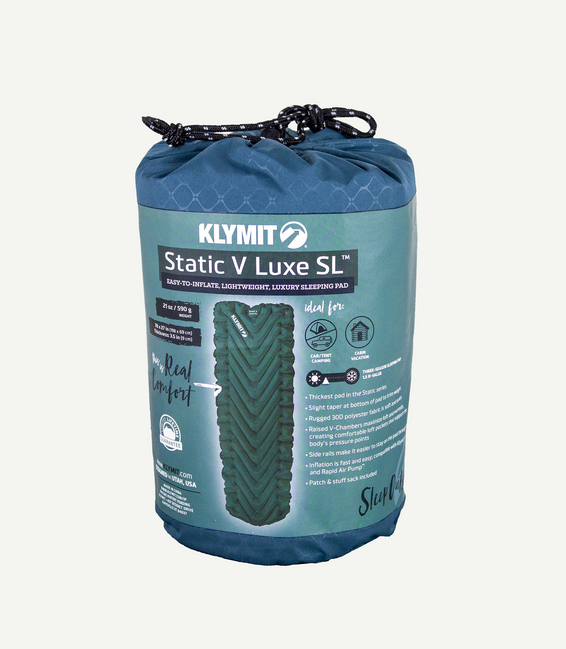 Klymit Static V Luxe SL Sleeping Pad, Blue