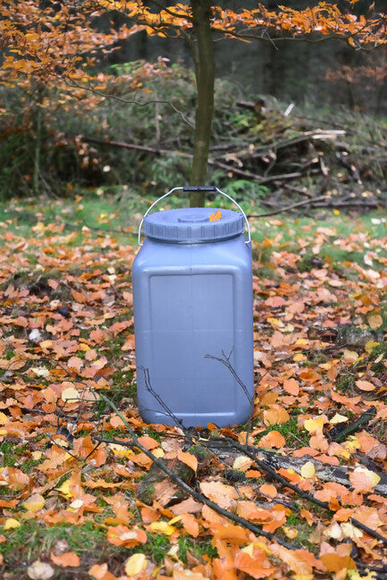 BasicNature Wide-Mouth Container Grey 30L Square