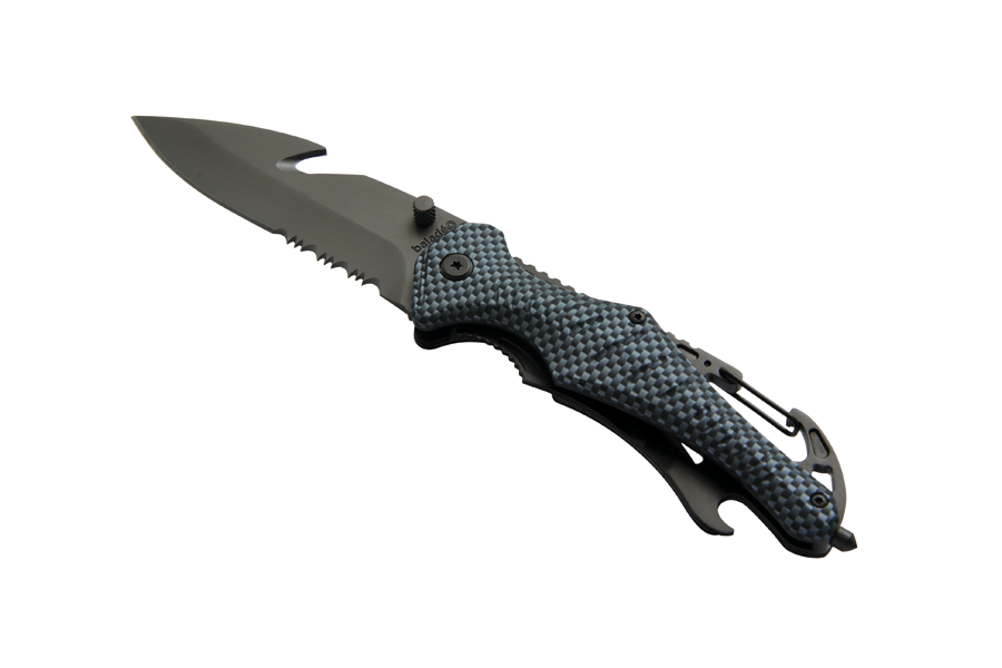 Baladeo ECO202 Emergency Rescue Knife, Black