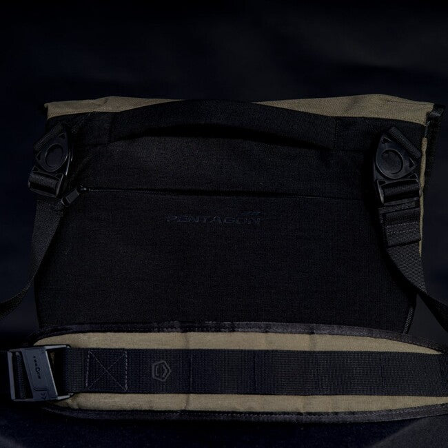 Pentagon Consul Side Messenger Bag, Dark Grey