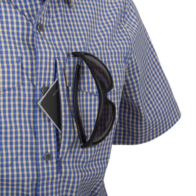 Helikon-Tex Covert Concealed Carry Tactical Short Sleeve Shirt, Dirt Red Checkered