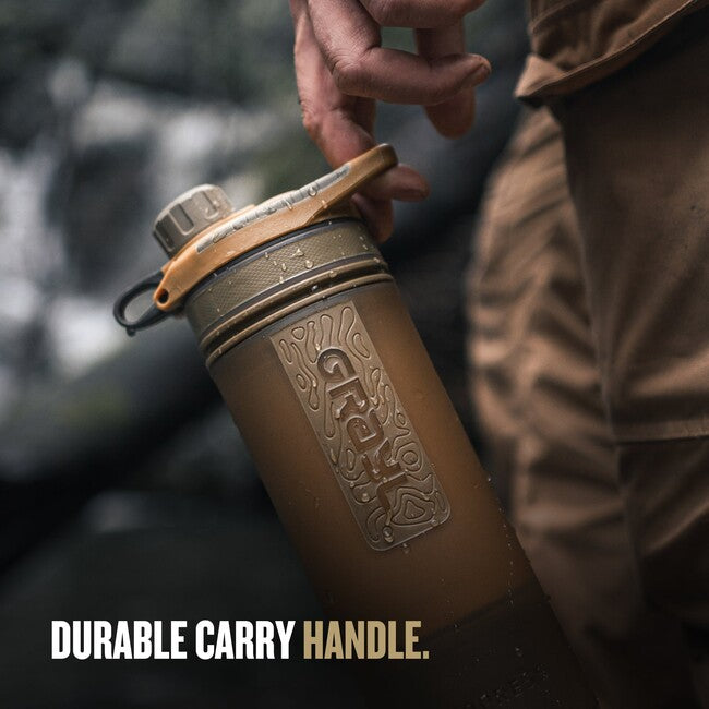 GRAYL GeoPress Purifier Water Bottle, Coyote Brown