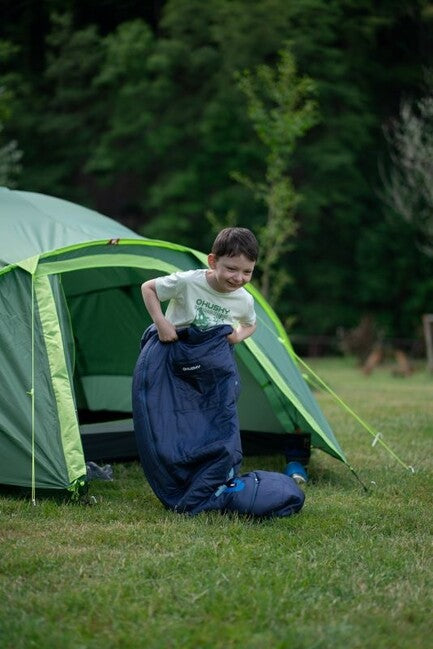 HUSKY Synthetic Three-Season Kids Sleeping Bag Magic -15, Navy Blue