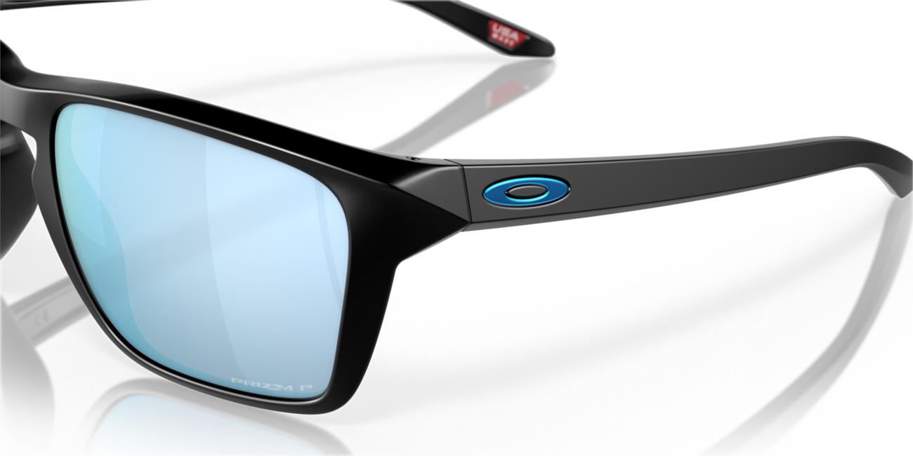 Oakley SYLAS Sunglasses, Matte Black Frame, Prizm Deep Water Polar 60