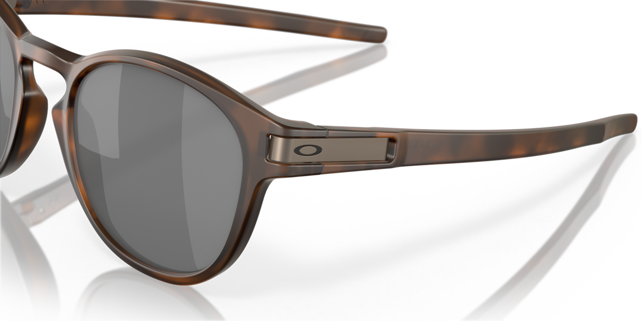 Oakley LATCH Sunglasses, Matte Brown Tortoise Frame, Prizm Black Lenses, 53