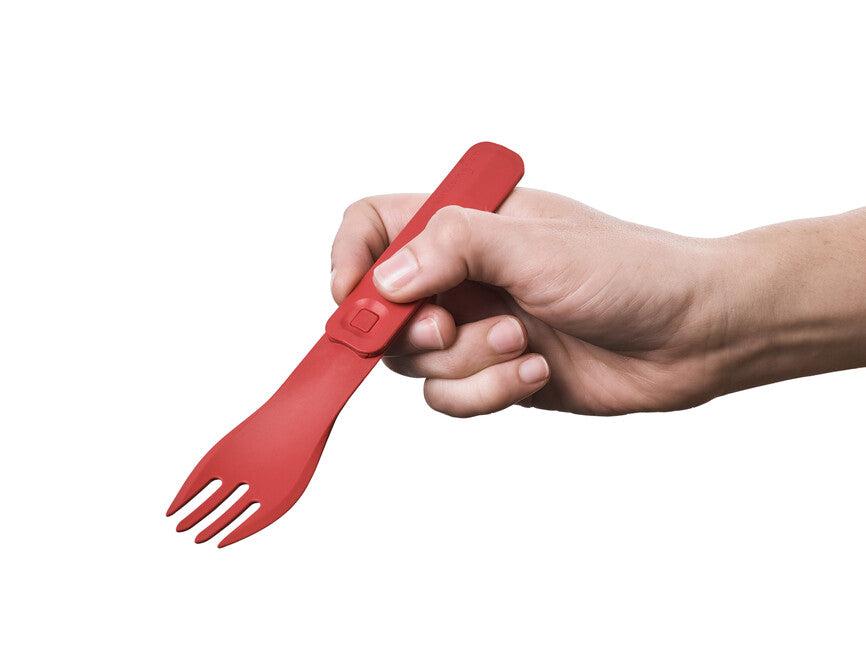 Humangear GoBites CLICK Utensils, Red