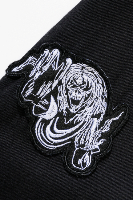 Brandit Iron Maiden Vintage Eddy Long Sleeve Shirt, Black
