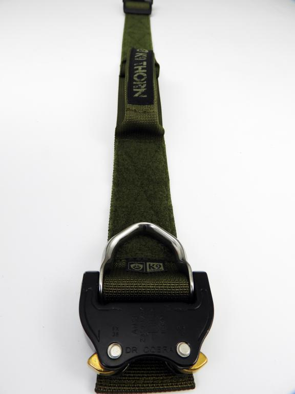 K9 Thorn Cobra-Echo obojok 38 mm s rukoväťou, olivový