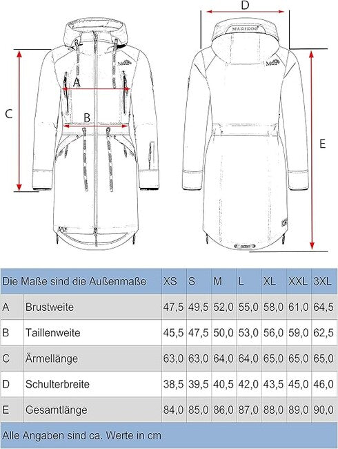 Marikoo Racquelle Women's Softshell Jacket with Hood, Black