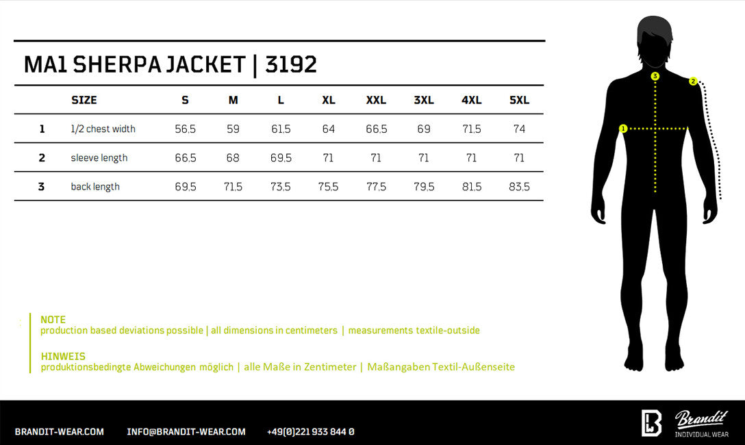 Brandit MA1 Sherpa Jacket, Camel