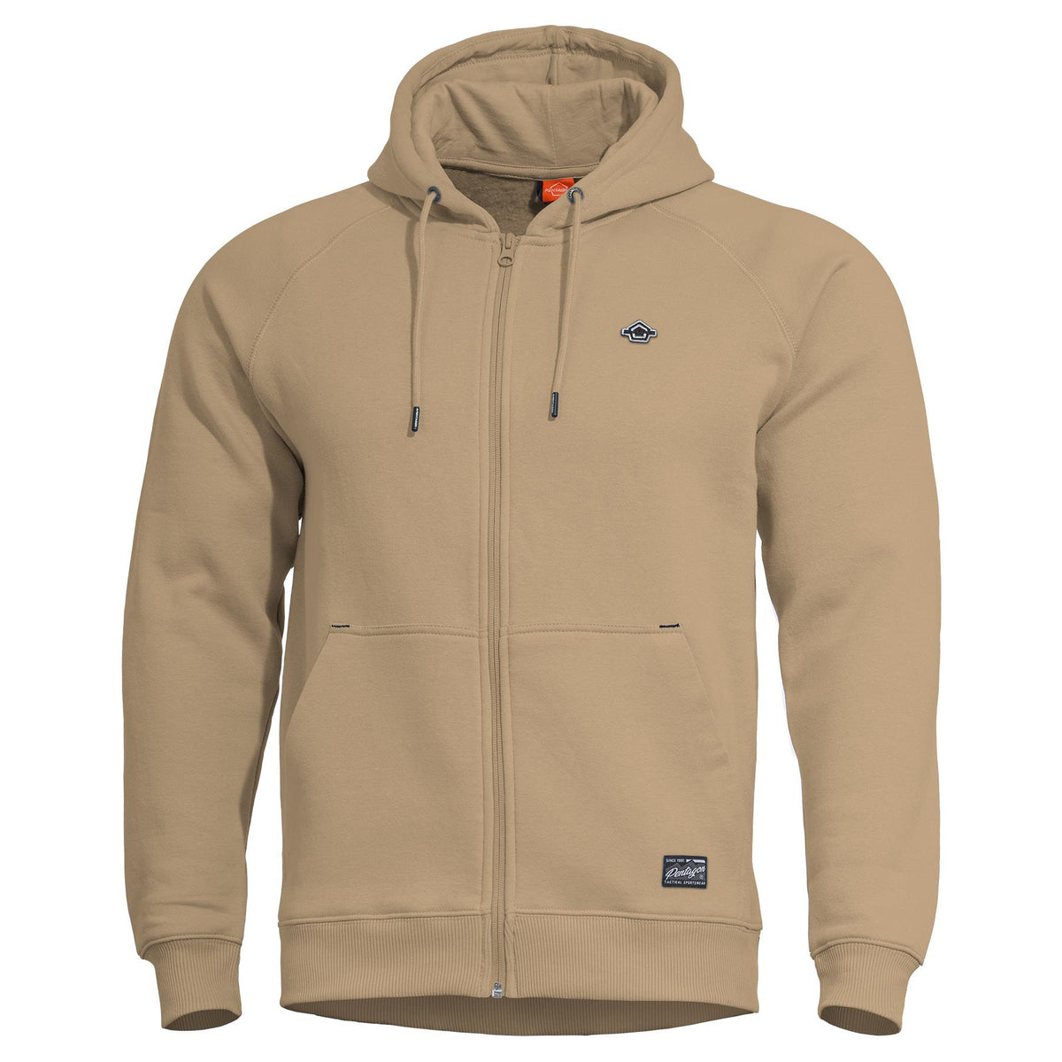 Pentagon Phaeton pulover z zadrgo, Tan Brown