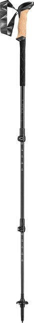 LEKI Trekking Poles Black Series Carbon, Black-Black Grey-Dark Anthracite, 100-135 cm