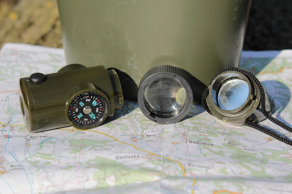 Mil-Tec Signaling Whistle 6in1, Olive