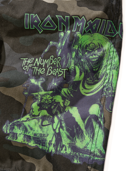 Brandit Iron Maiden Savage Shorts, Dark Camo