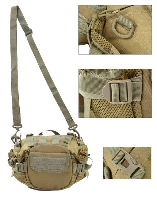 DRAGOWA TACTICAL Sierra 7L Hip Bag, Black