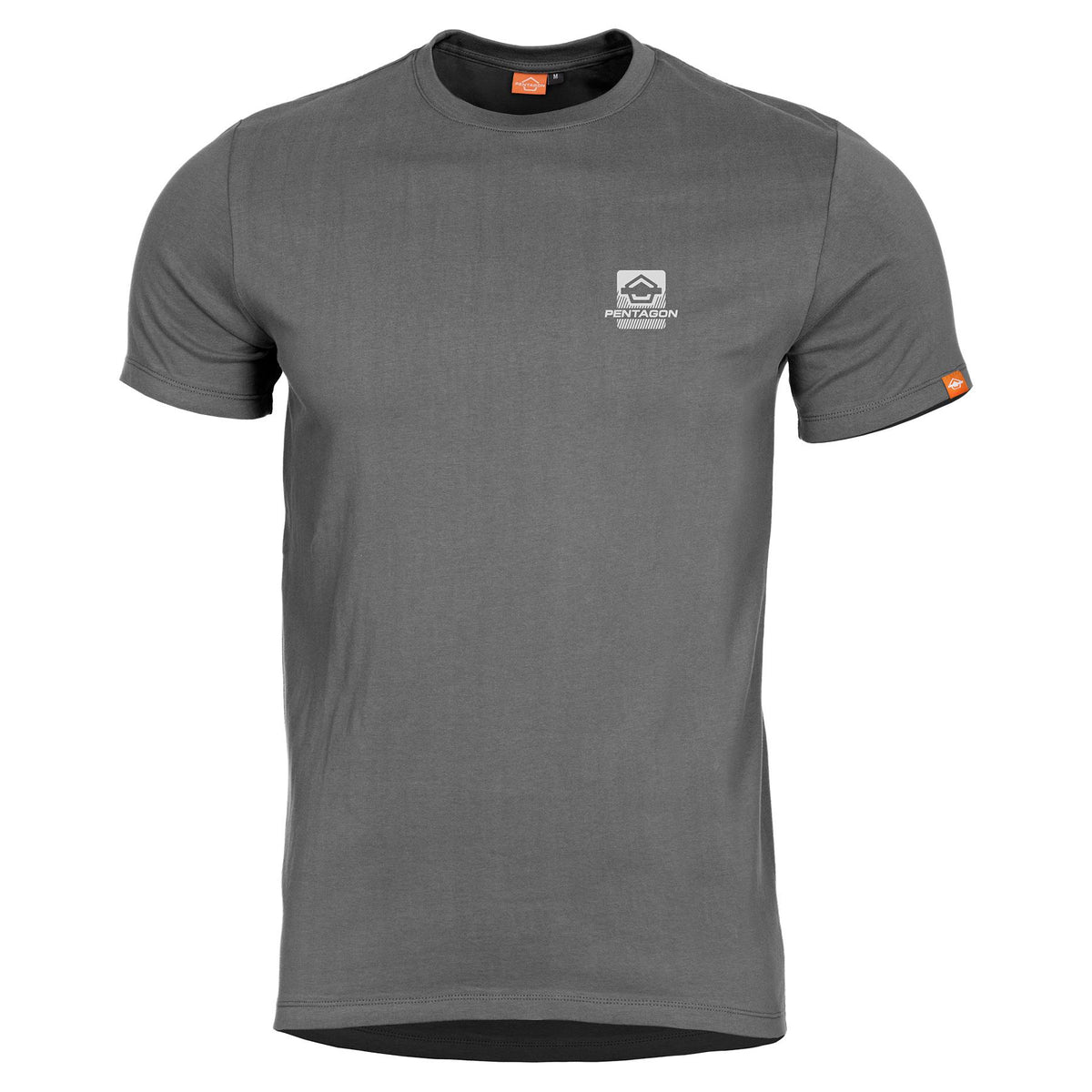Pentagon American Flag T-Shirt, Grey