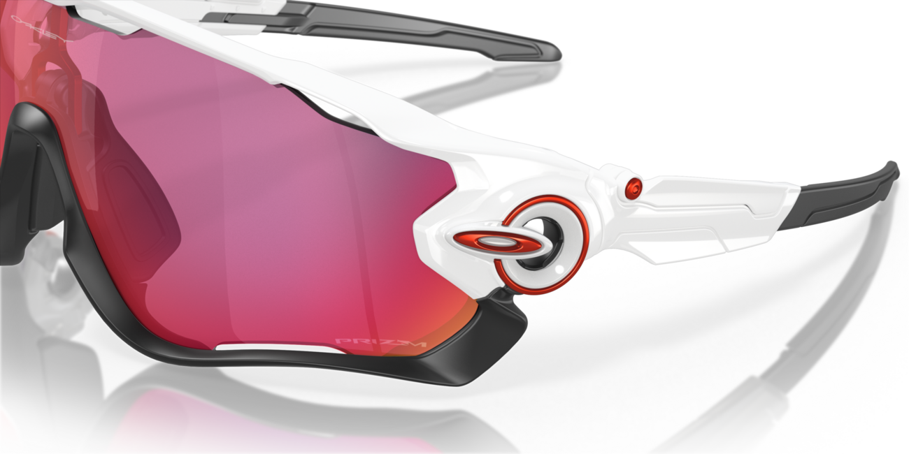 Oakley JAWBREAKER Sunglasses, Polished White Frame, Prizm Road Lenses