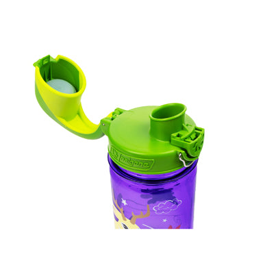 Nalgene Grip-n-Gulp Sustain Kids Water Bottle 0.35L Purple Jackalope