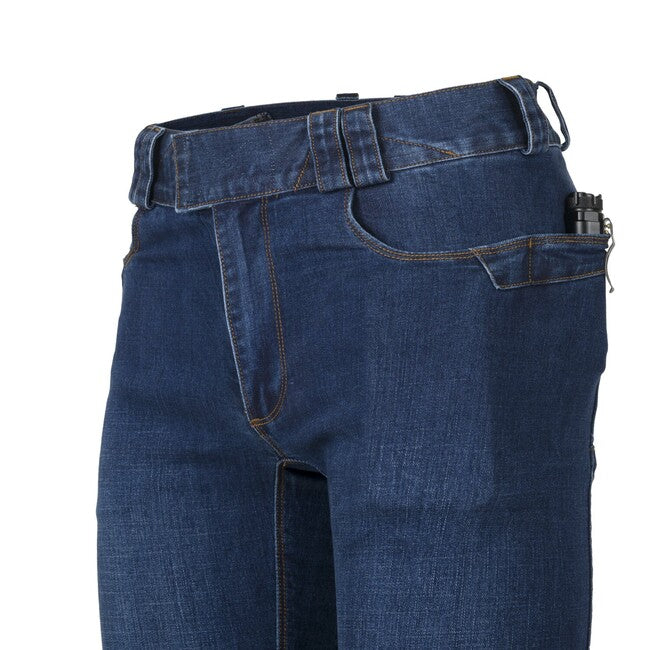Helikon-Tex COVERT Tactical Pants, Denim Mid, Vintage Worn Blue