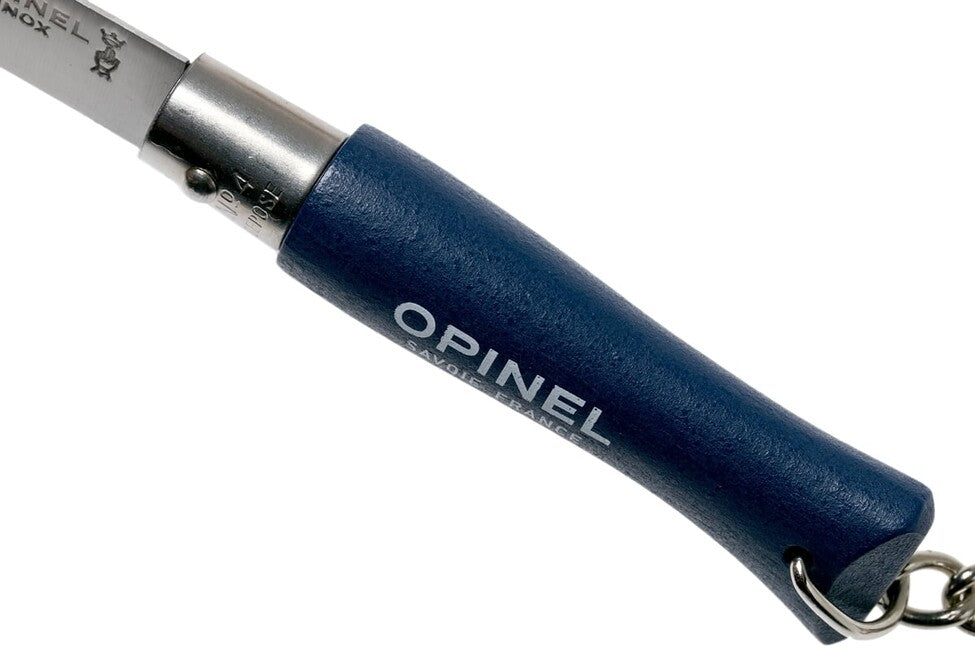 Opinel VRI N°04 Folding Keychain Knife, Navy Blue