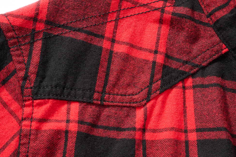 Brandit Check Shirt Short Sleeve, Red/Black