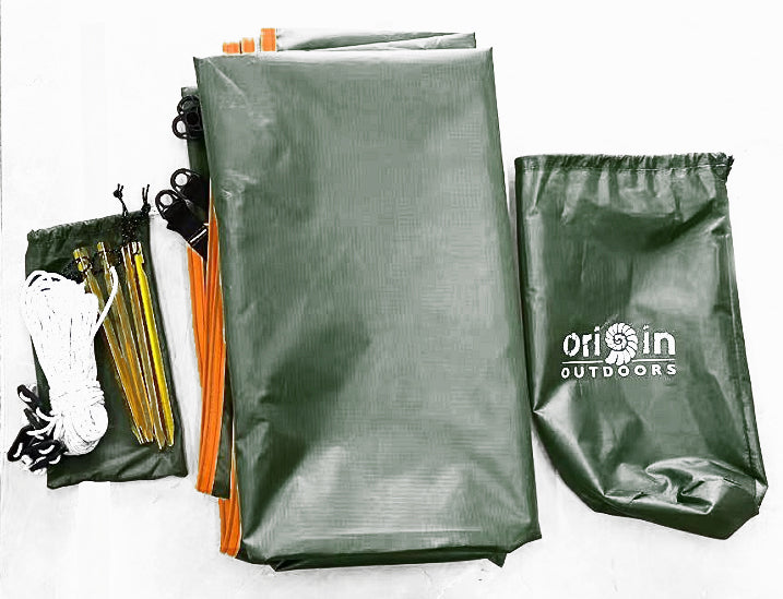 Origin Outdoors Ripstop Pro Tarp with Attachment Points and UV Protection