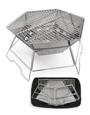Origin Outdoors Hexagon Grill and Fire Pit