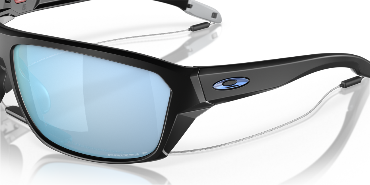 Oakley SPLIT SHOT Sunglasses, Matte Black Frame, Prizm Deep Water Polar 64 Lenses