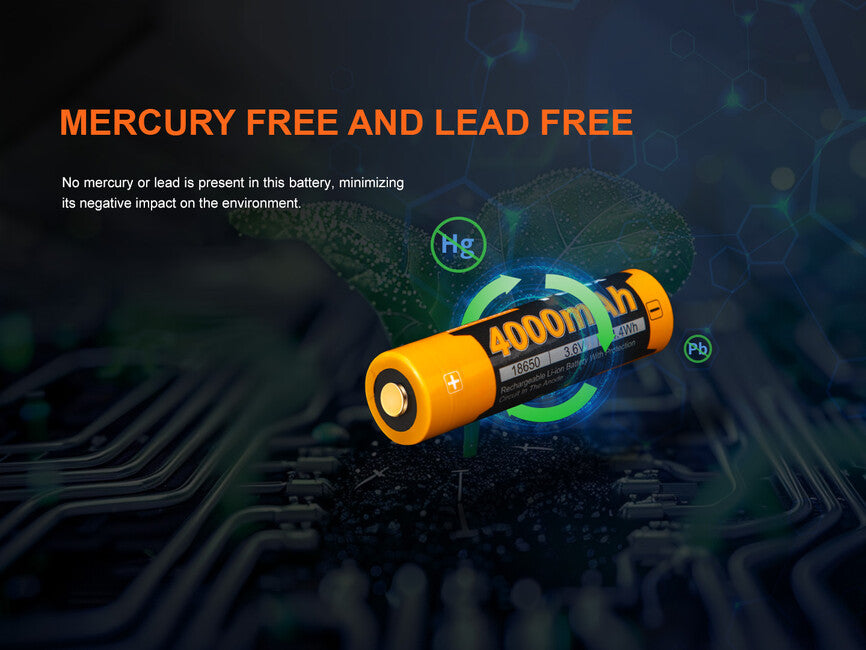 Fenix Rechargeable Battery 18650 4000 mAh (Li-Ion)