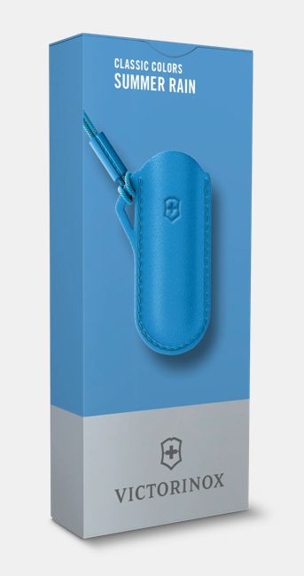 Victorinox Leather Pouch for Pocket Knife, Navy Blue