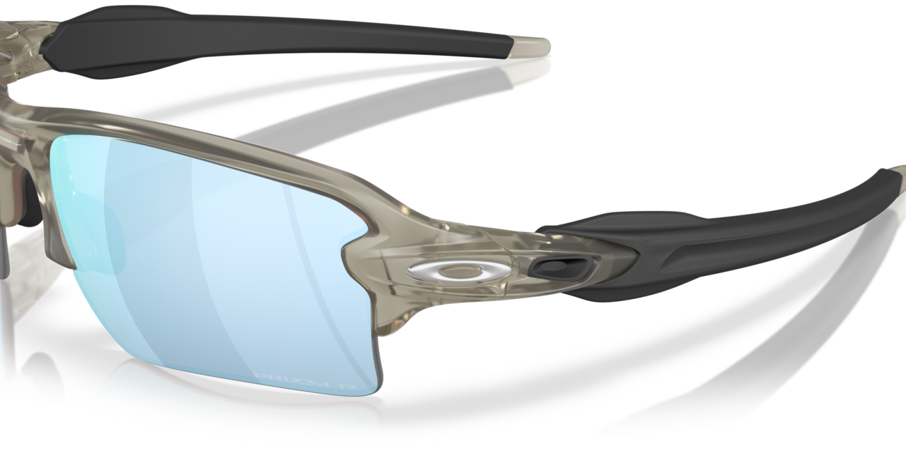Oakley FLAK 2.0 XL Sunglasses, Matte Grey Ink Frame, Prizm Deep Water Polar Lenses, 59, Metal
