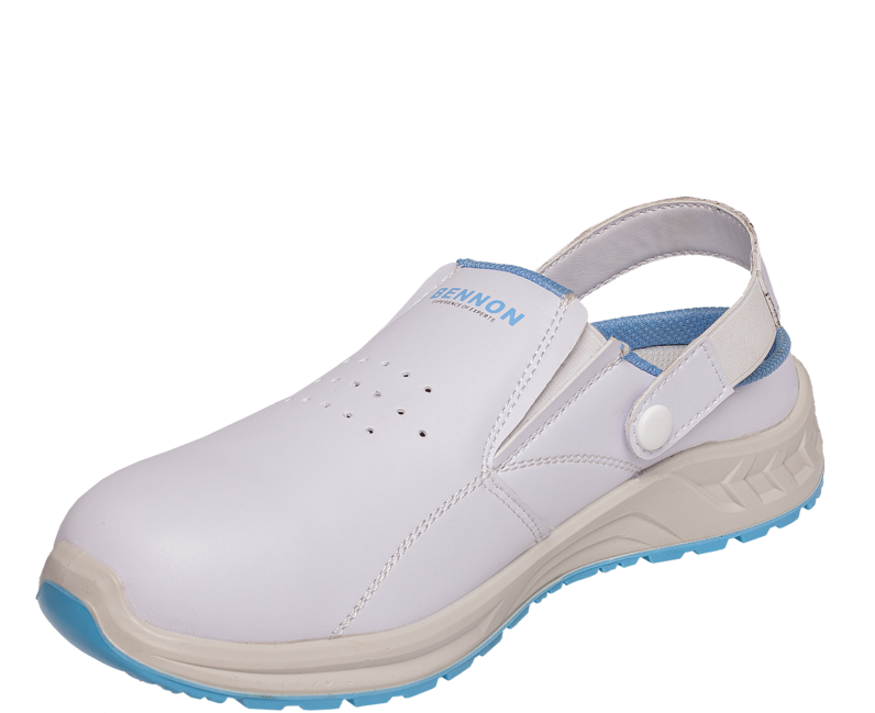 Bennon Work Shoes WHITE OB Slipper