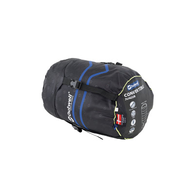 Outwell Convertible Junior Sleeping Bag, Light Blue