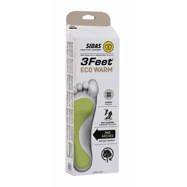 Sidas 3Feet Eco Warm Mid Insoles with Support