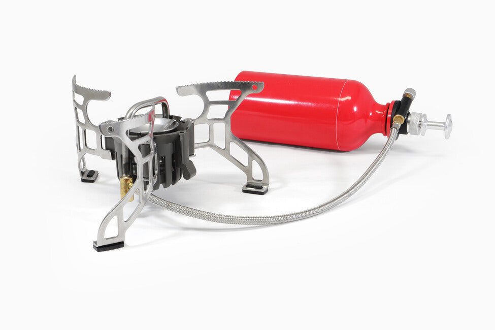 Origin Outdoors Rugged Multifuel Compact Multifuel Camping Stove with Fuel Bottle and Tool Kit