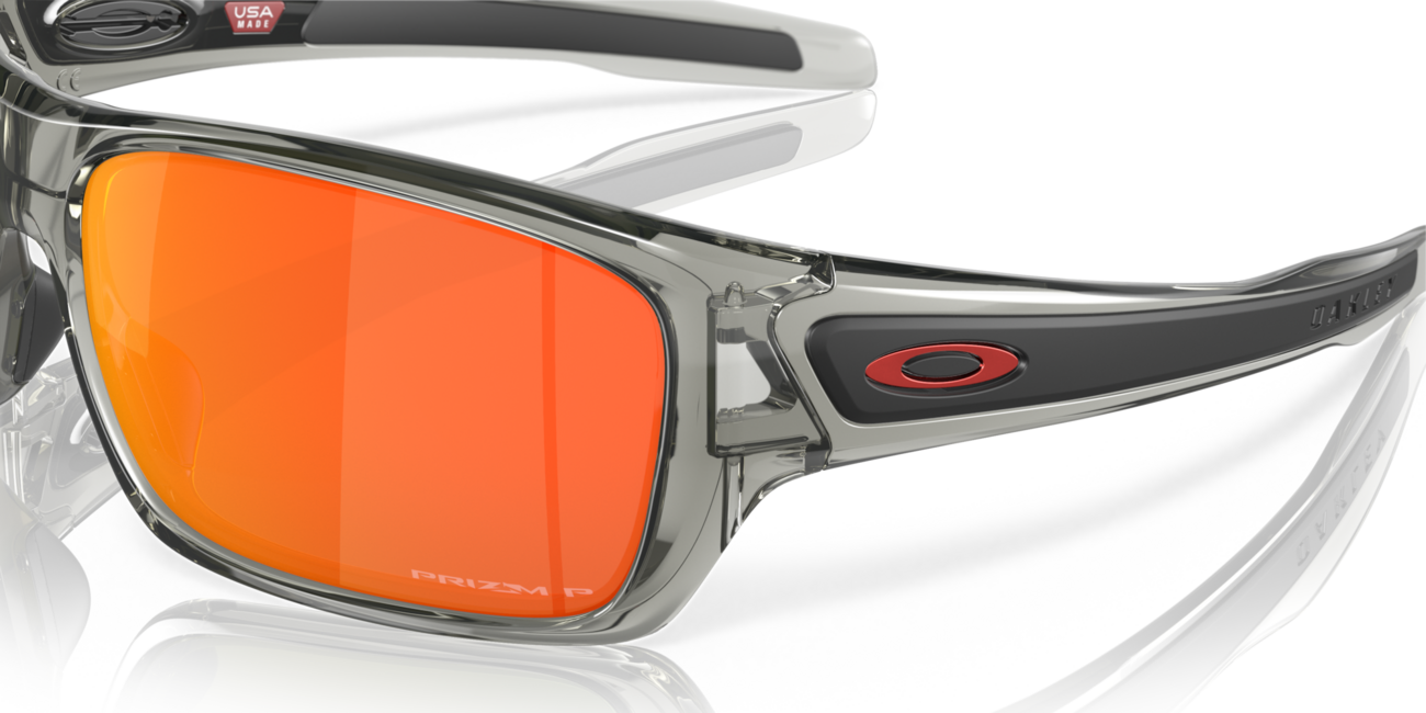 Oakley Turbine Sunglasses, Grey Ink Frame, Prizm Ruby Polarized Lens, 65