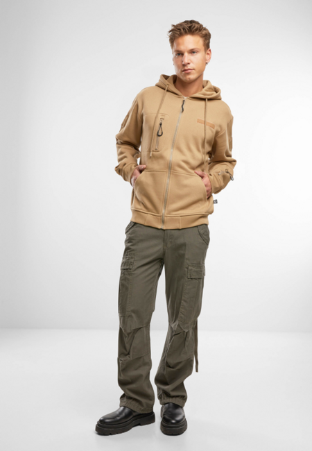 Brandit Men's Tactical Hoodie, Camel