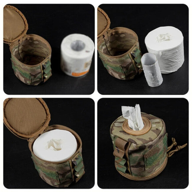Leguon Nomad Roll Paper Storage Bag, Coyote