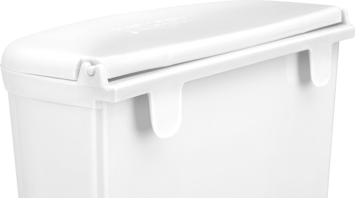Brunner Trash Bin, White
