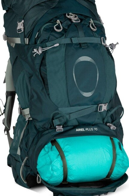 Osprey Ariel Plus 70 Hiking Backpack, Night Jungle Blue