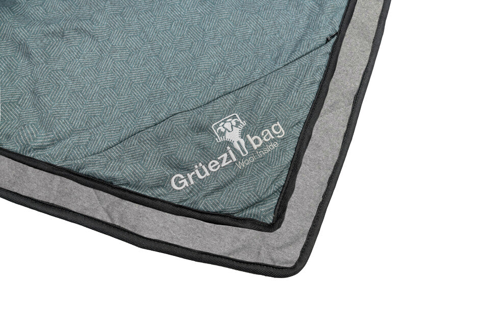 Grüezi-Bag Wellhealth Wool Blanket Grüezi Blue-Grey Deluxe