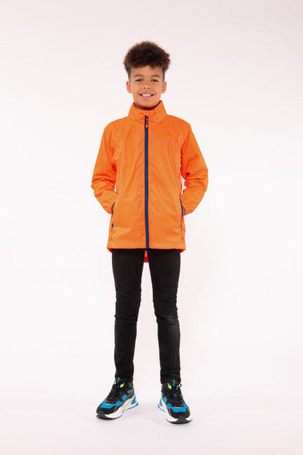 Mac in a Sac Origin 2 Kids Waterproof Jacket, Orange