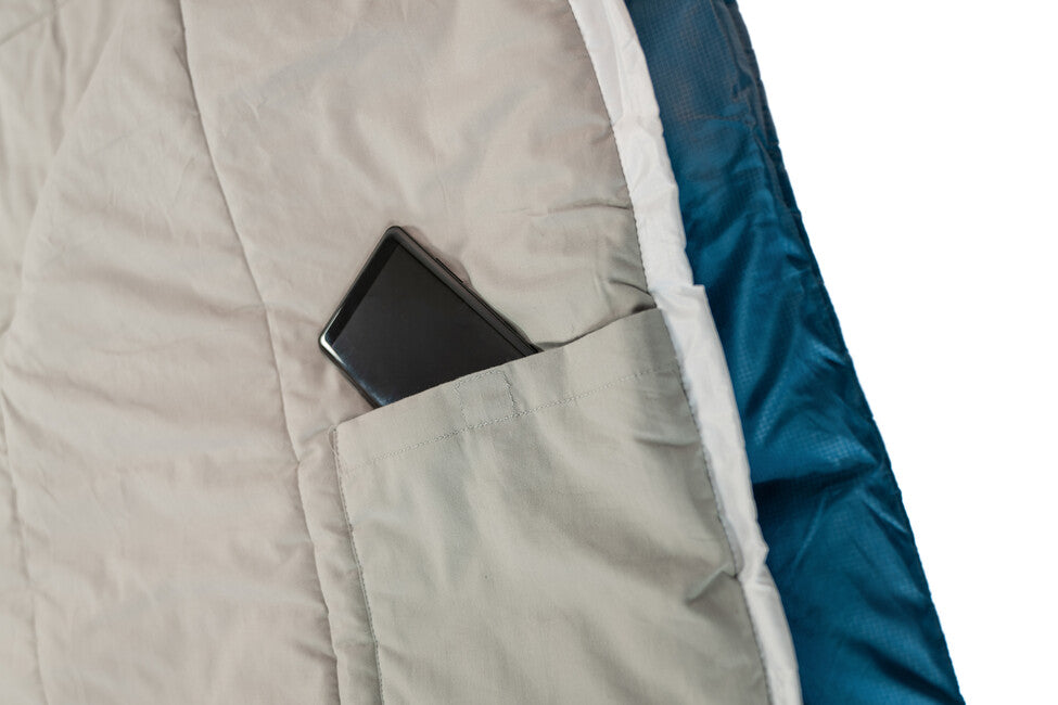 Grüezi-Bag Cotton Comfort Grueezi Spací vak hlboká chrpová modrá vpravo