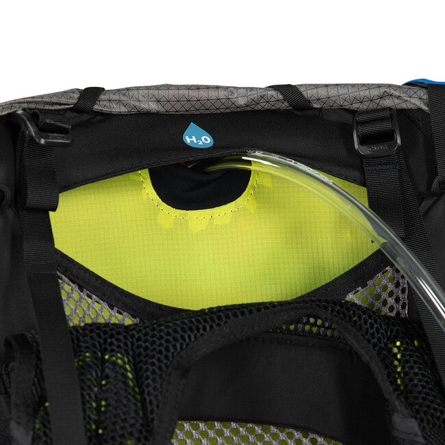 Osprey Eja Pro 55 Backpack, Dark Grey/Poinsettia Red