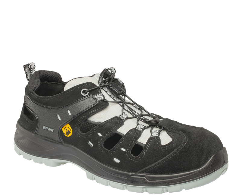 Bennon BOMBIS LITE S1P ESD NM Work Sandals, Grey