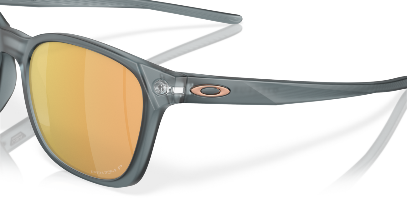 Oakley Ojector Sunglasses, Matte Crystal Black Frame, Prizm Rose Gold Polar Lenses, 55