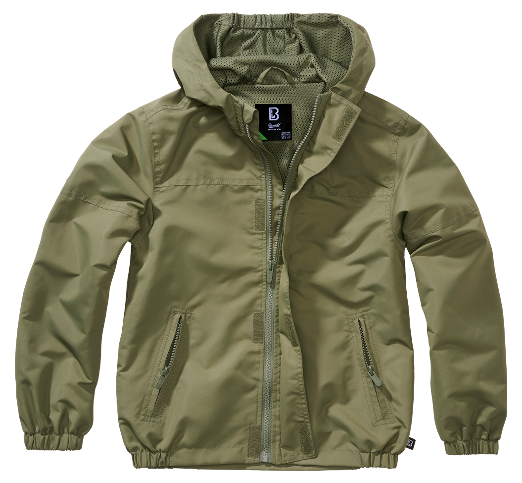 Brandit Summer Frontzip Windbreaker detská bunda, olivová