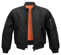 Brandit MA1 kids jacket, black