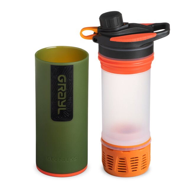 GRAYL GeoPress Purifier Water Bottle, Oasis Green
