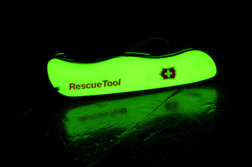 Victorinox Rescue Tool Pocket Knife, Reflective Yellow, 111mm with Sheath